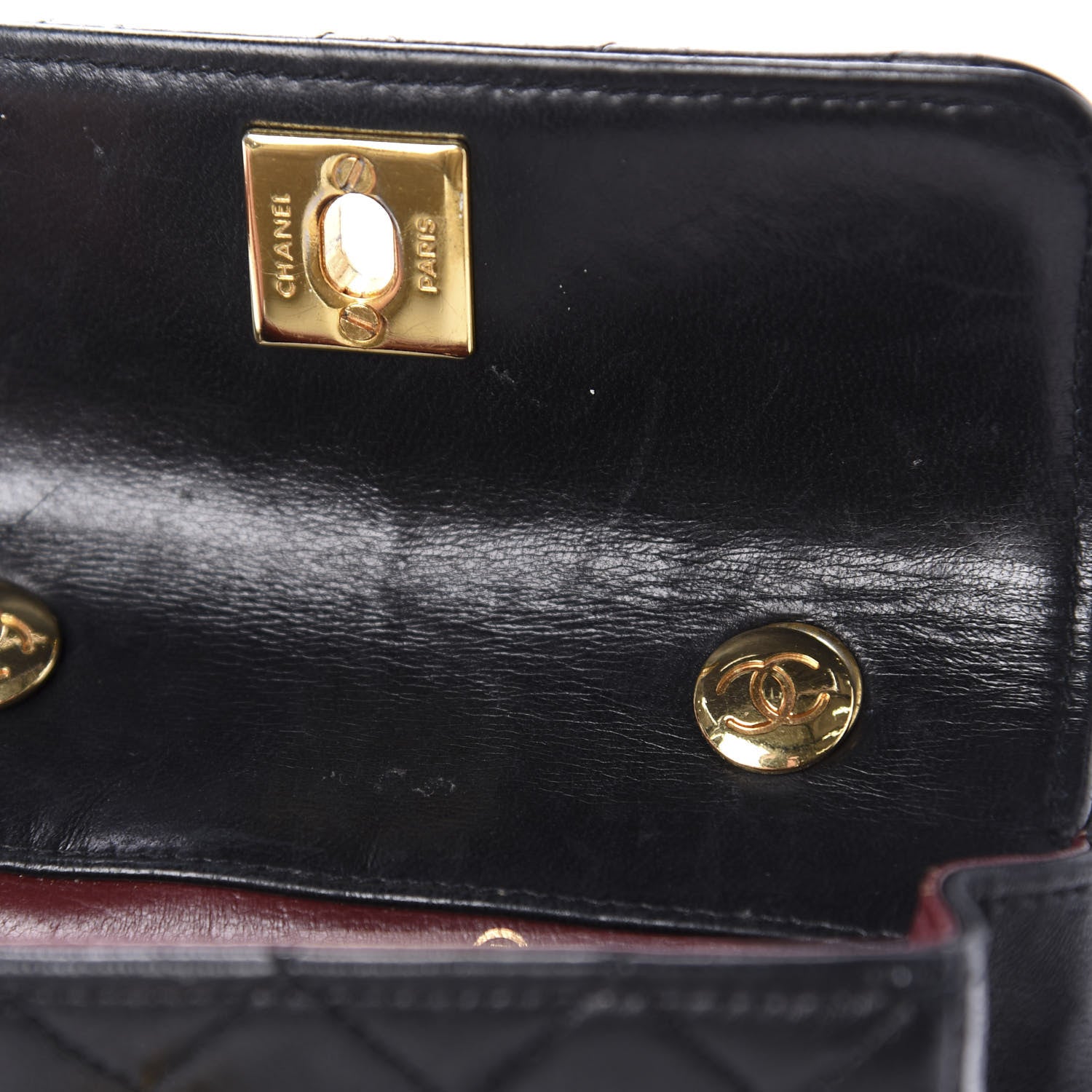 Chanel Lambskin Quilted Micro Mini Flap Bag Black 12 of 16