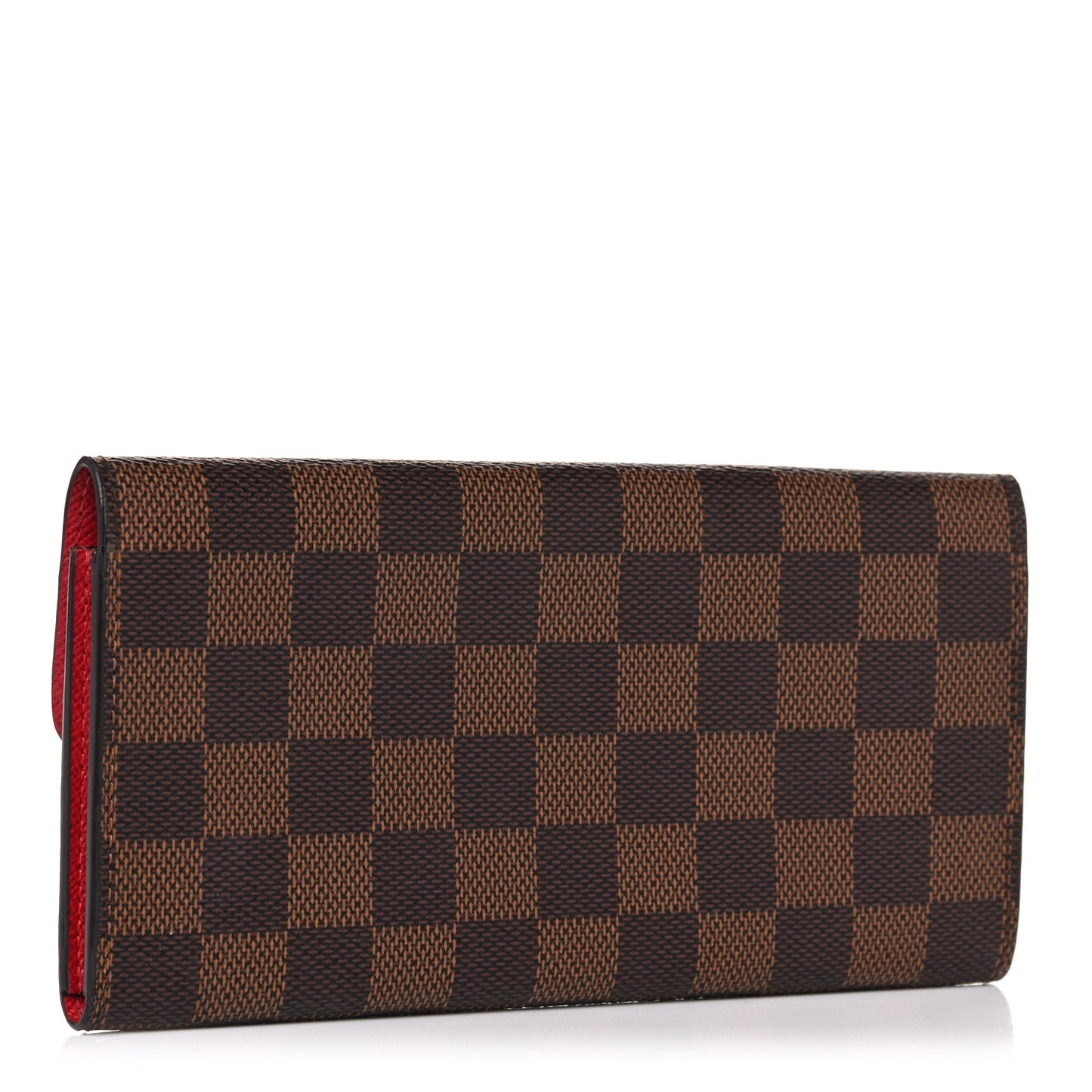 Damier Ebene Emilie Wallet Red