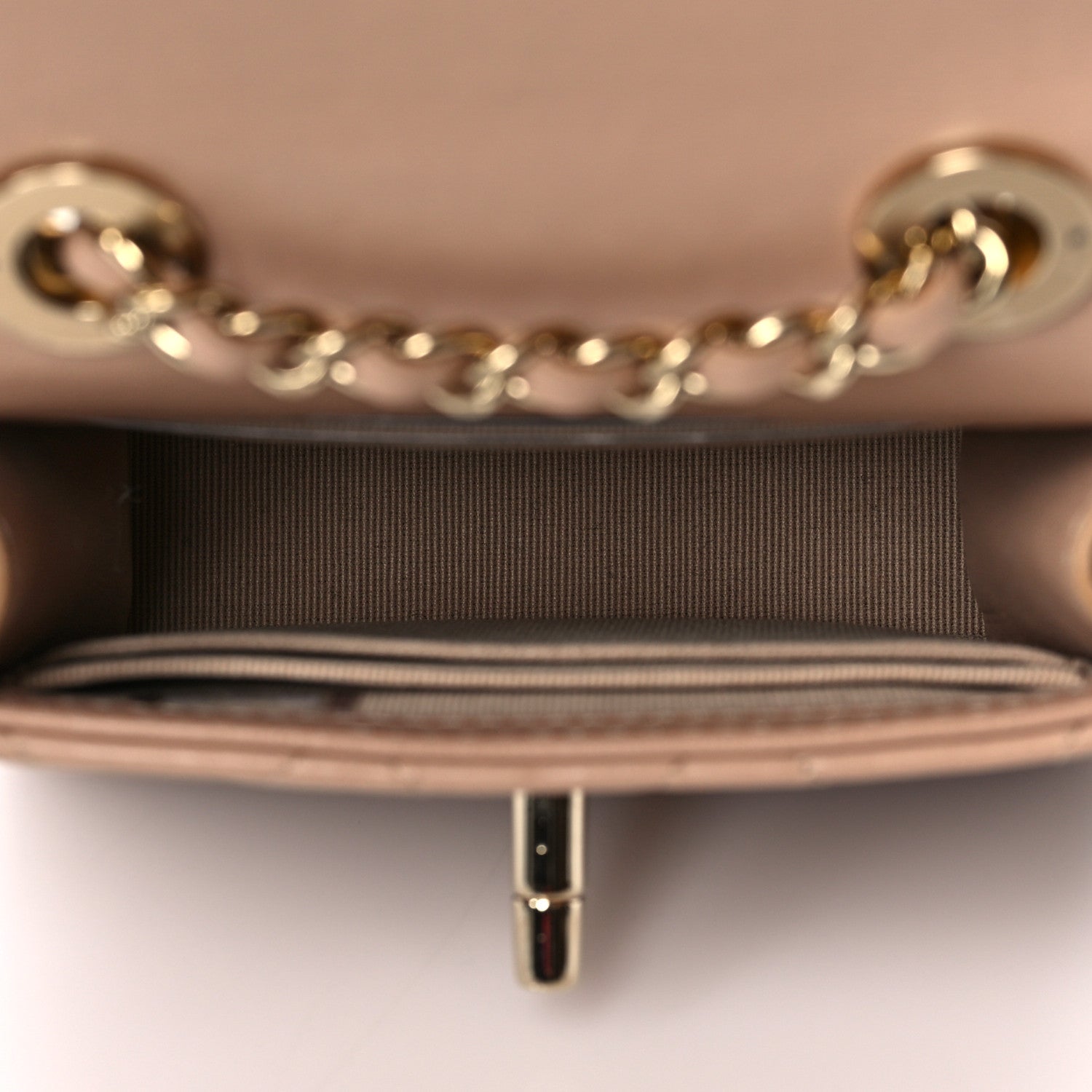 Chanel Lambskin Quilted Mini Trendy CC Clutch With Chain 4 of 10