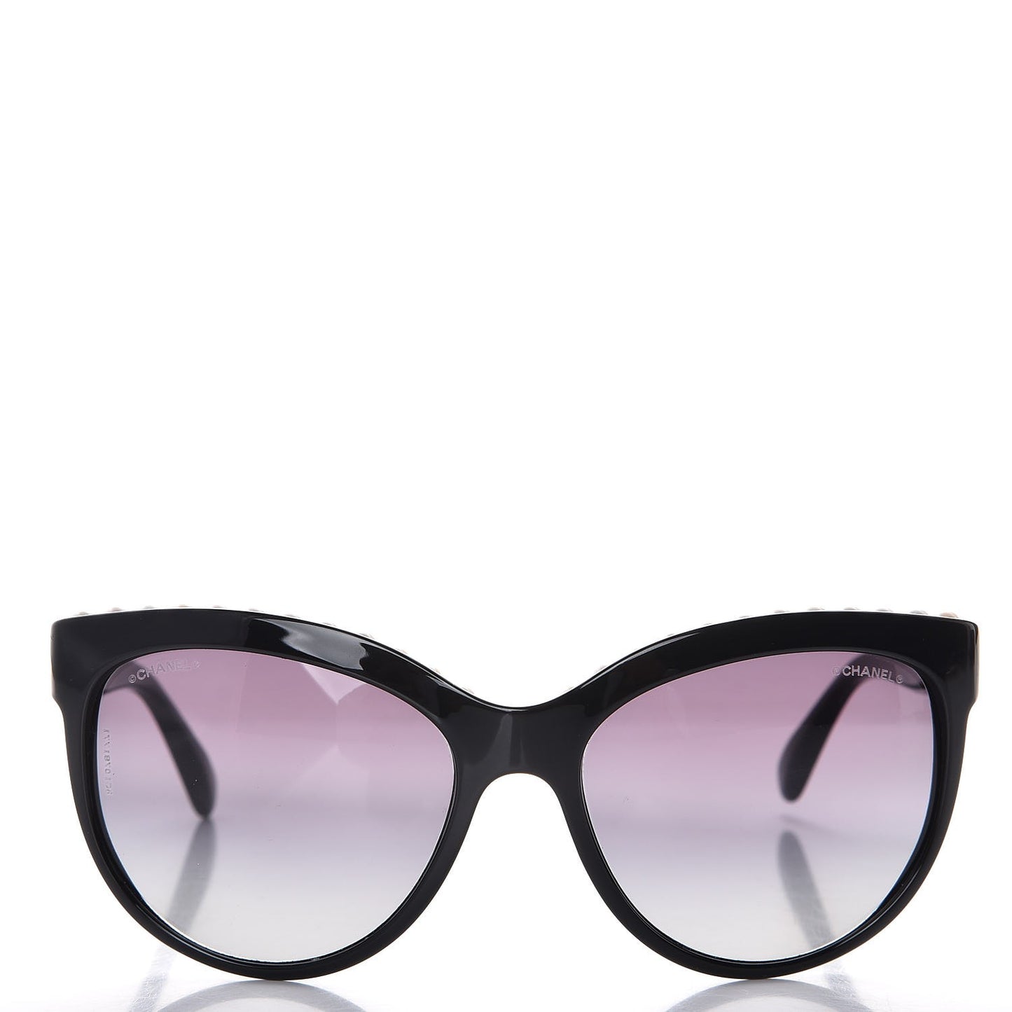Freshwater Cultured Pearl Butterfly Sunglasses 6040-H Black