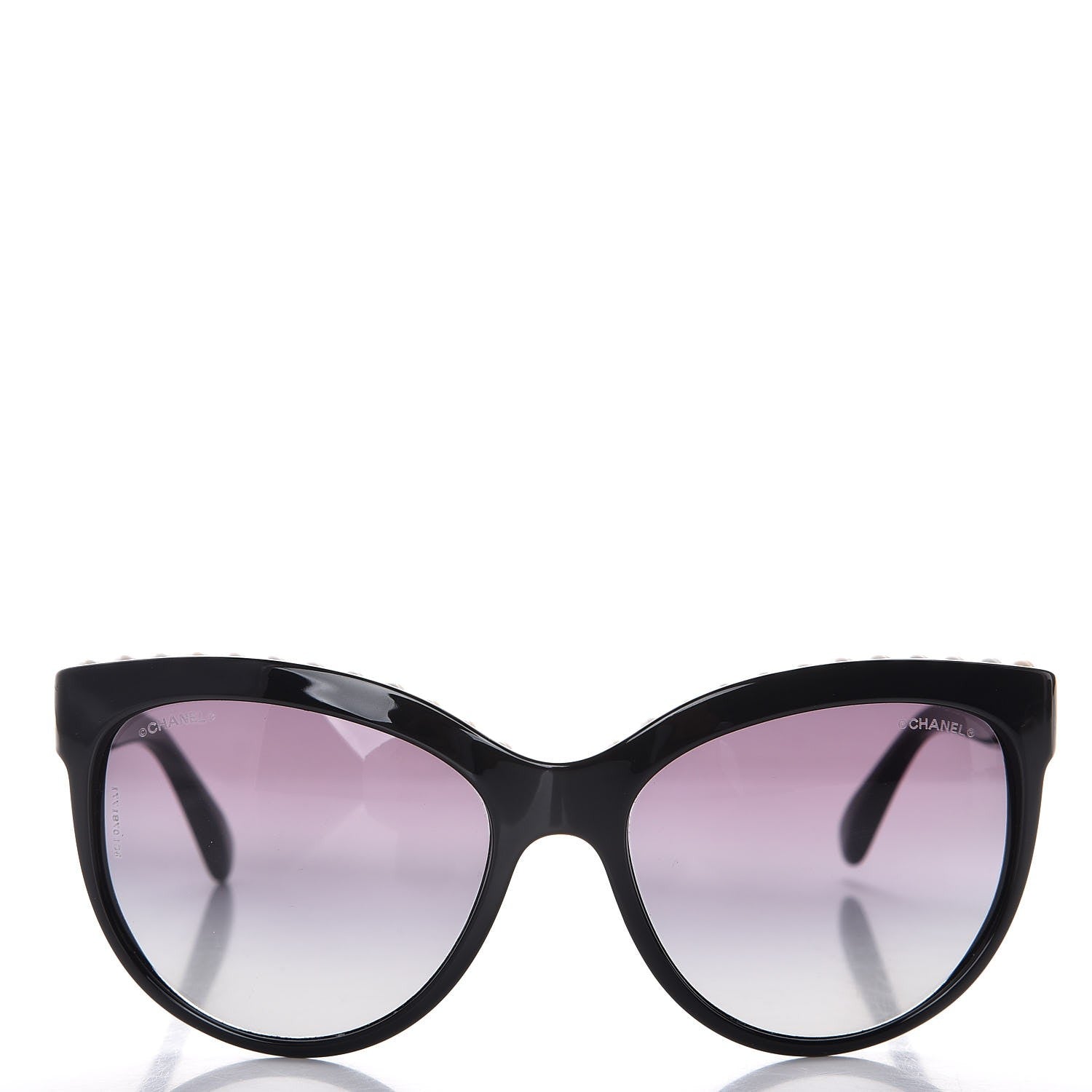 Chanel Freshwater Cultured Pearl Butterfly Sunglasses 6040-H Black 2 of 8