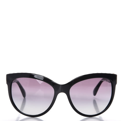 Chanel Freshwater Cultured Pearl Butterfly Sunglasses 6040-H Black 2 of 8