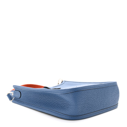 Hermes Taurillon Clemence Amazone Evelyne TPM Bleu Agate Cuivre 4 of 10