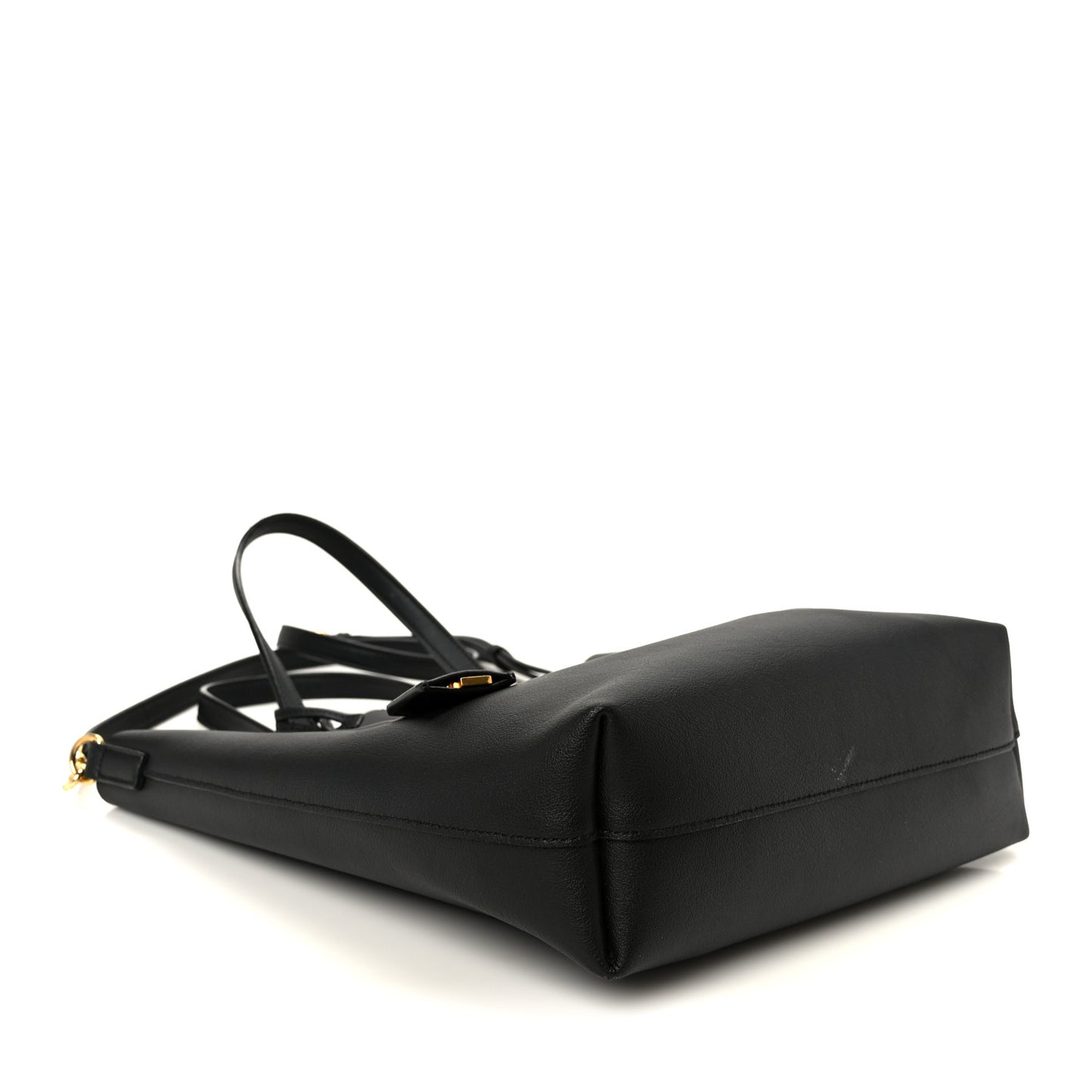 Calfskin Toy Shopping Tote Black