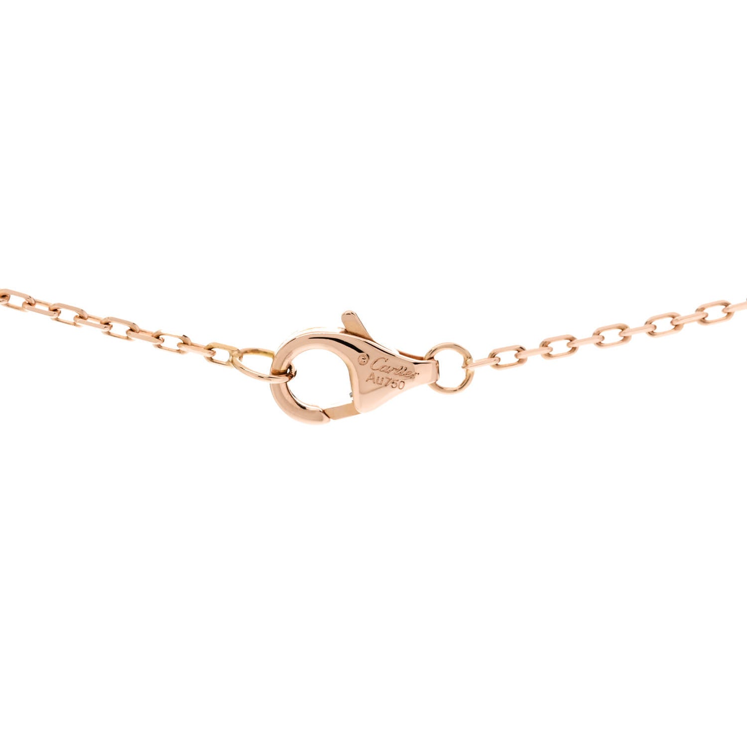 Cartier 18K Pink Yellow White Gold Baby Trinity Pendant Necklace 5 of 6