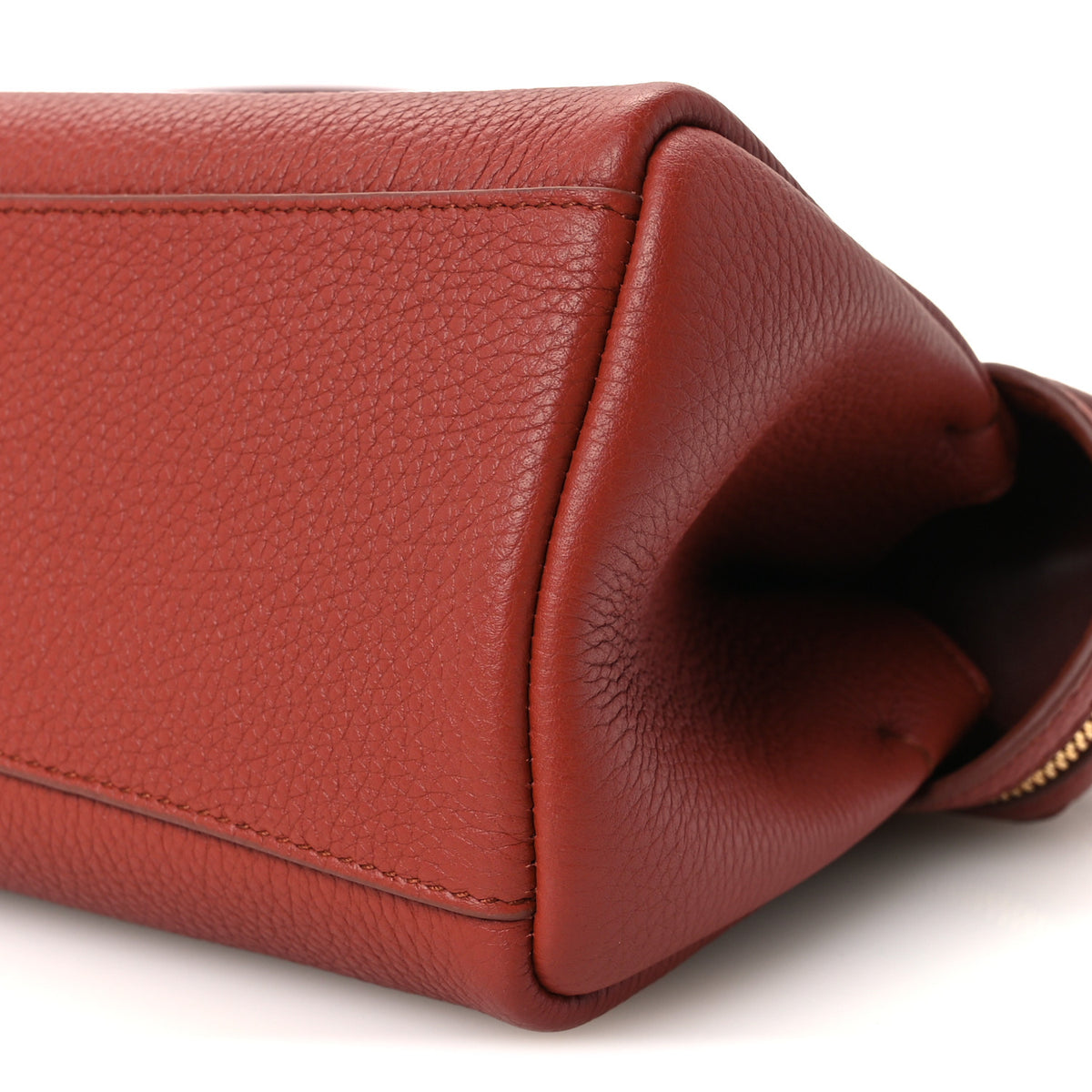 Grained Calfskin Extra Clutch L29 Deep Kummel