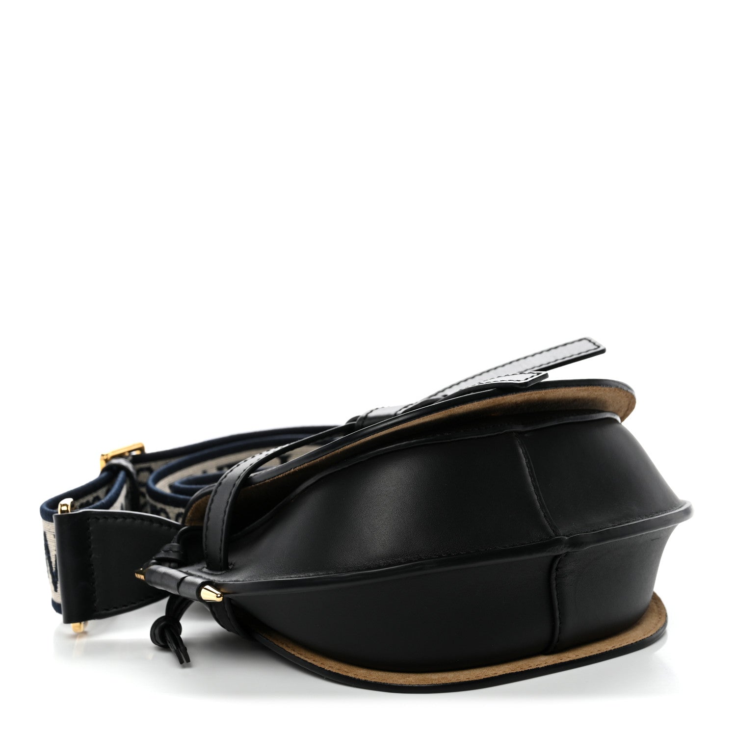 Loewe Calfskin Jacquard Mini Gate Dual Bag Black 4 of 9