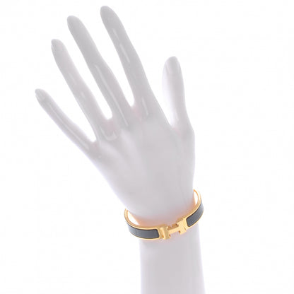 Hermes Enamel Narrow Clic Clac H Bracelet PM Black 2 of 5