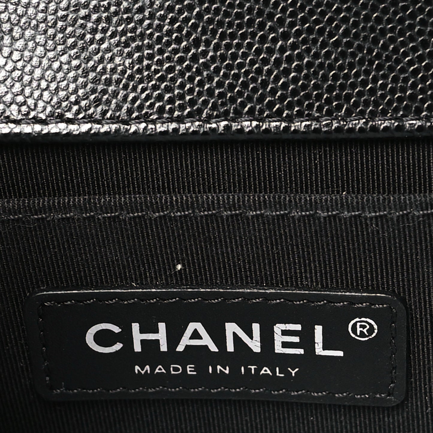 Caviar Quilted Small Boy Flap Black