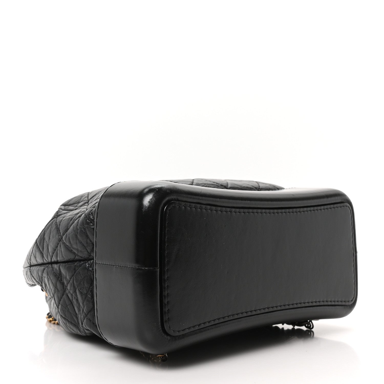 Chanel Aged Calfskin Quilted Gabrielle Backpack Black Black 4 of 10