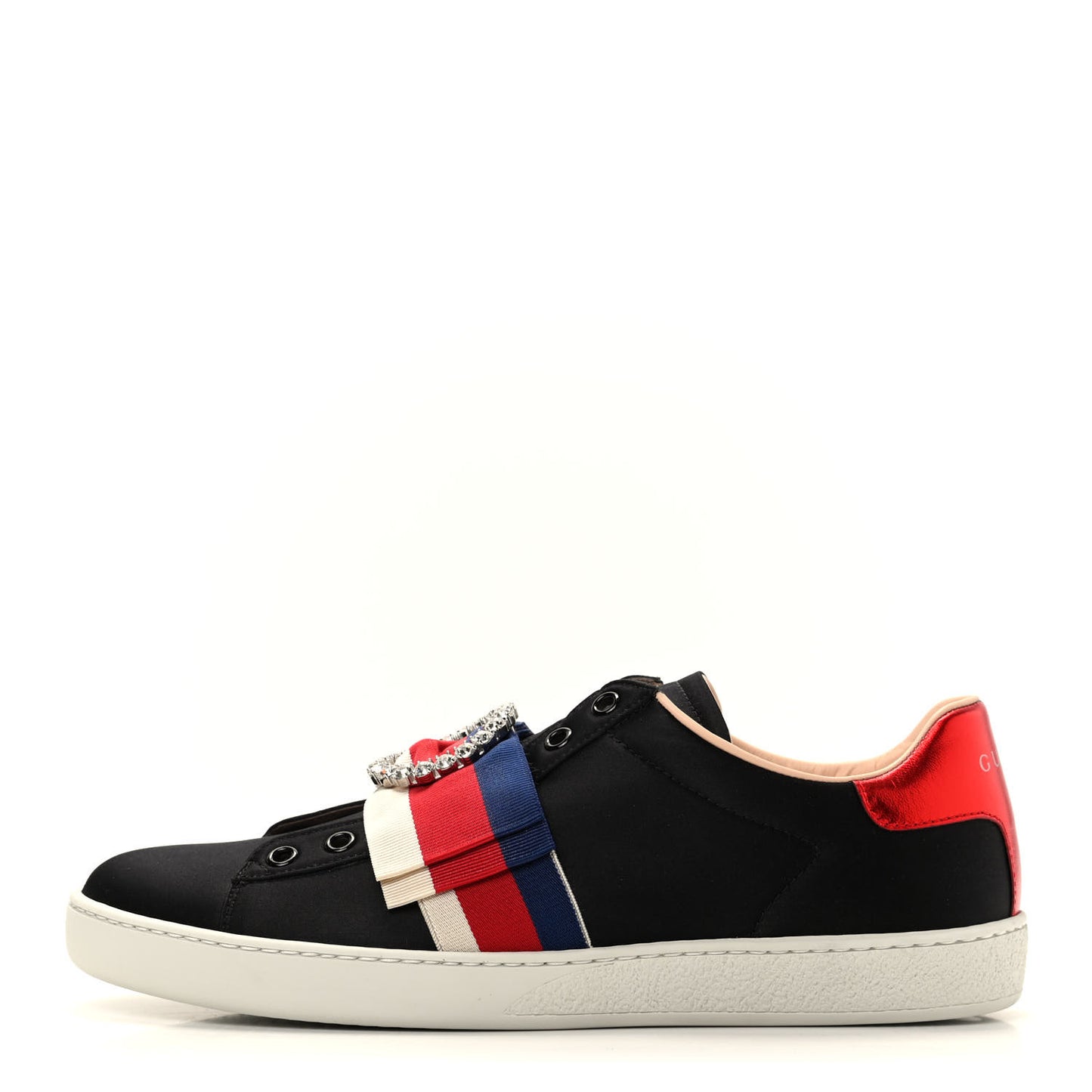 Canvas Crystal Sylvie Web Womens Ace Sneakers 40 Black