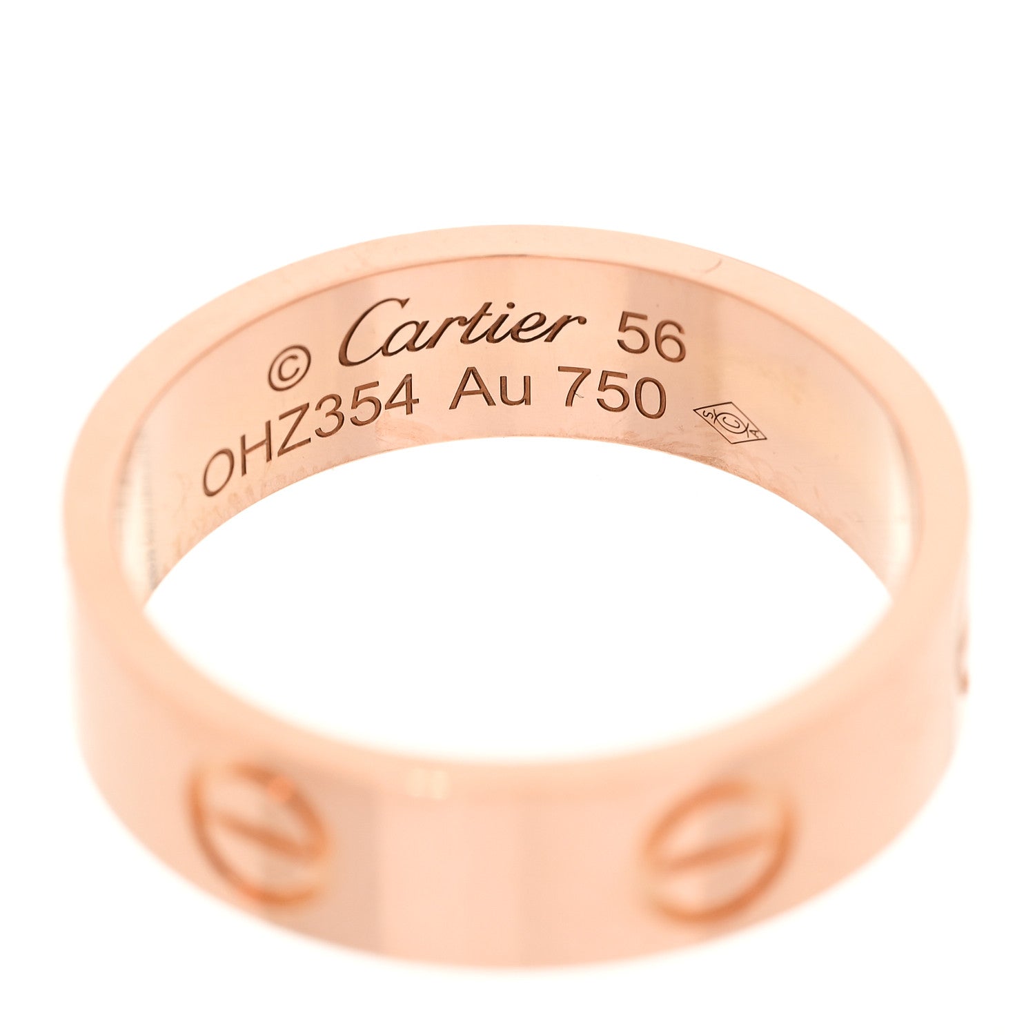 Cartier 18K Pink Gold 5.5mm LOVE Ring 56 7.5 4 of 5