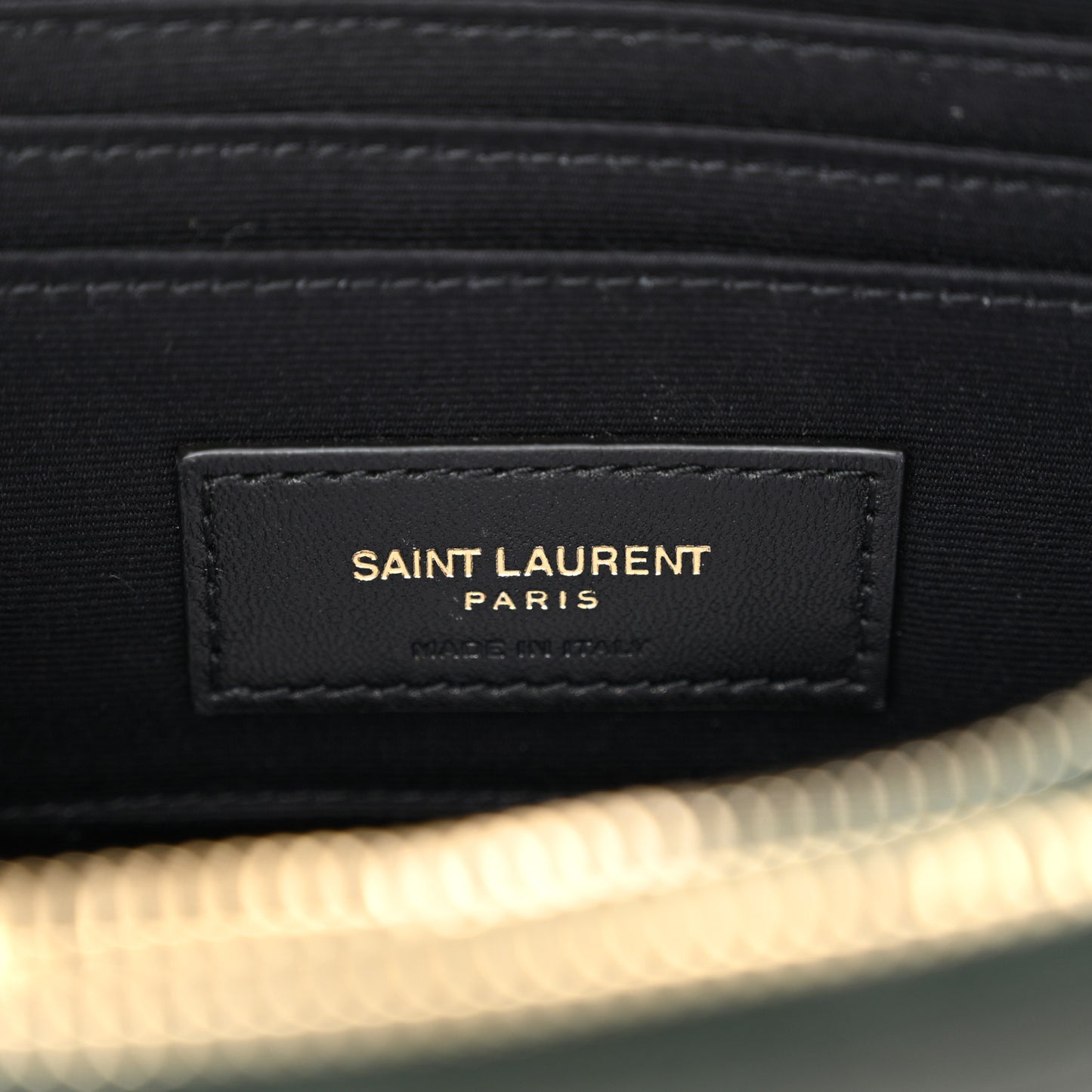 Grained Lambskin Quilted Mini Becky Double Zip Bag Dark Green