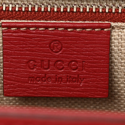 Gucci Shangai Calfskin Small Classic Bamboo Top Handle Bag Romantic Cerise 6 of 11