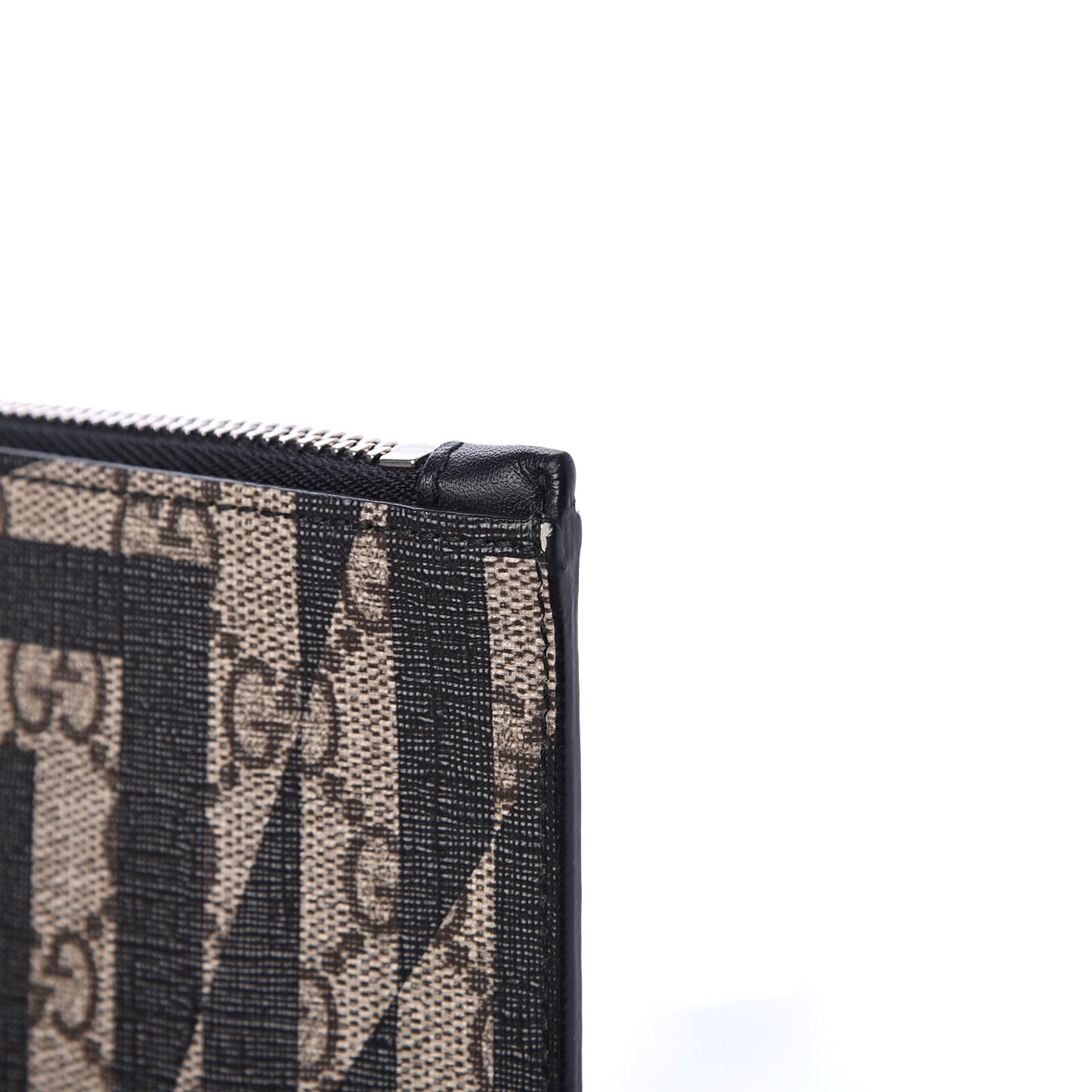 GG Supreme Monogram Caleido Wristlet Black