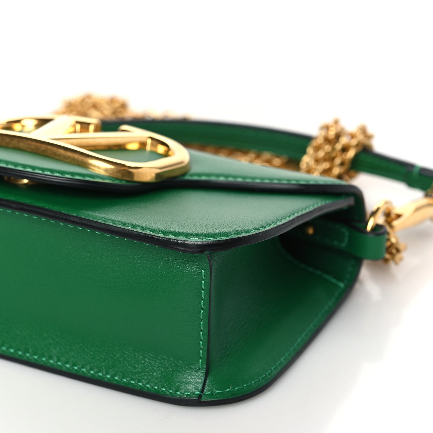 Valentino Garavani Calfskin Vlogo Small Loco Shoulder Bag Gea Green 9 of 9
