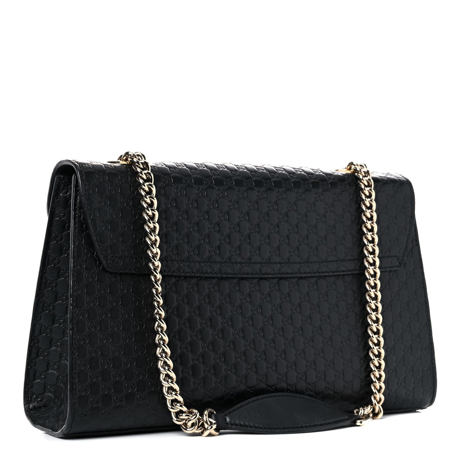 Gucci Microguccissima Medium Emily Chain Shoulder Bag Black 2 of 16