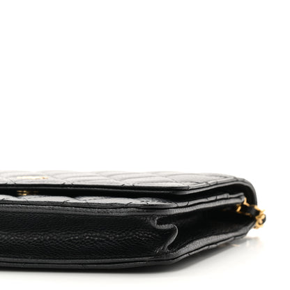 Chanel Caviar Quilted Wallet on Chain WOC Black 11 of 11
