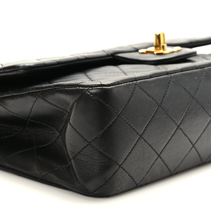 Chanel Lambskin Quilted Medium Double Flap Black 8 of 9