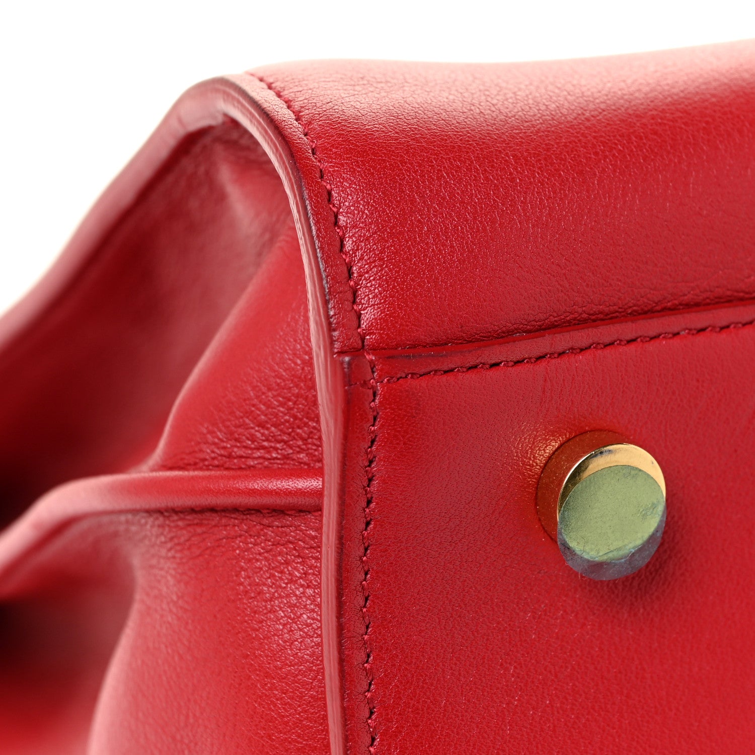 Saint Laurent Calfskin Small Sac De Jour Lipstick Red 16 of 25