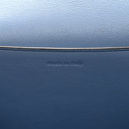 Celine Shiny Smooth Calfskin Medium Frame Shoulder Bag Blue Light Taupe 7 of 15