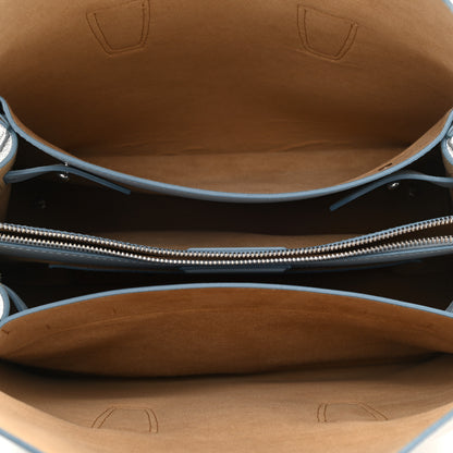 MCM Grained Calfskin Medium Milla Tote Whisper Grey 5 of 10