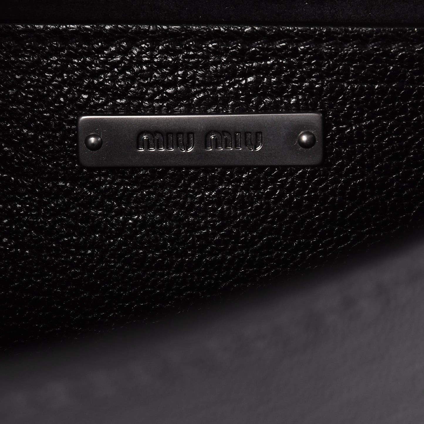 Goatskin Madras Soft Calf Crystal Embellished Shoulder Bag Nero Black