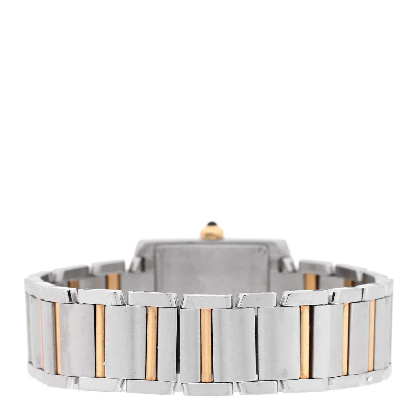 Stainless Steel 18K Yellow Gold 25mm Tank Francaise Quartz Watch