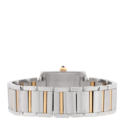 Cartier Stainless Steel 18K Yellow Gold 25mm Tank Francaise Quartz Watch 3 of 5