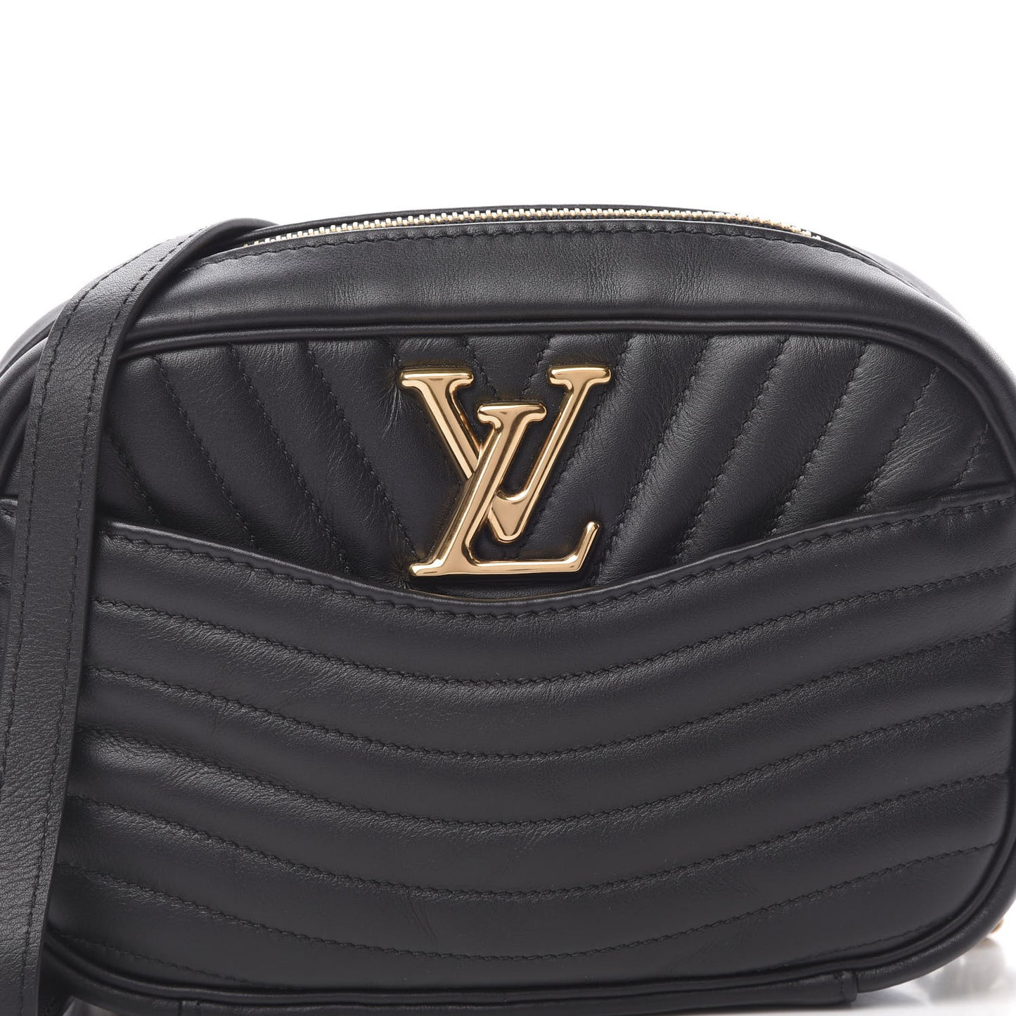 Calfskin New Wave Camera Bag Black