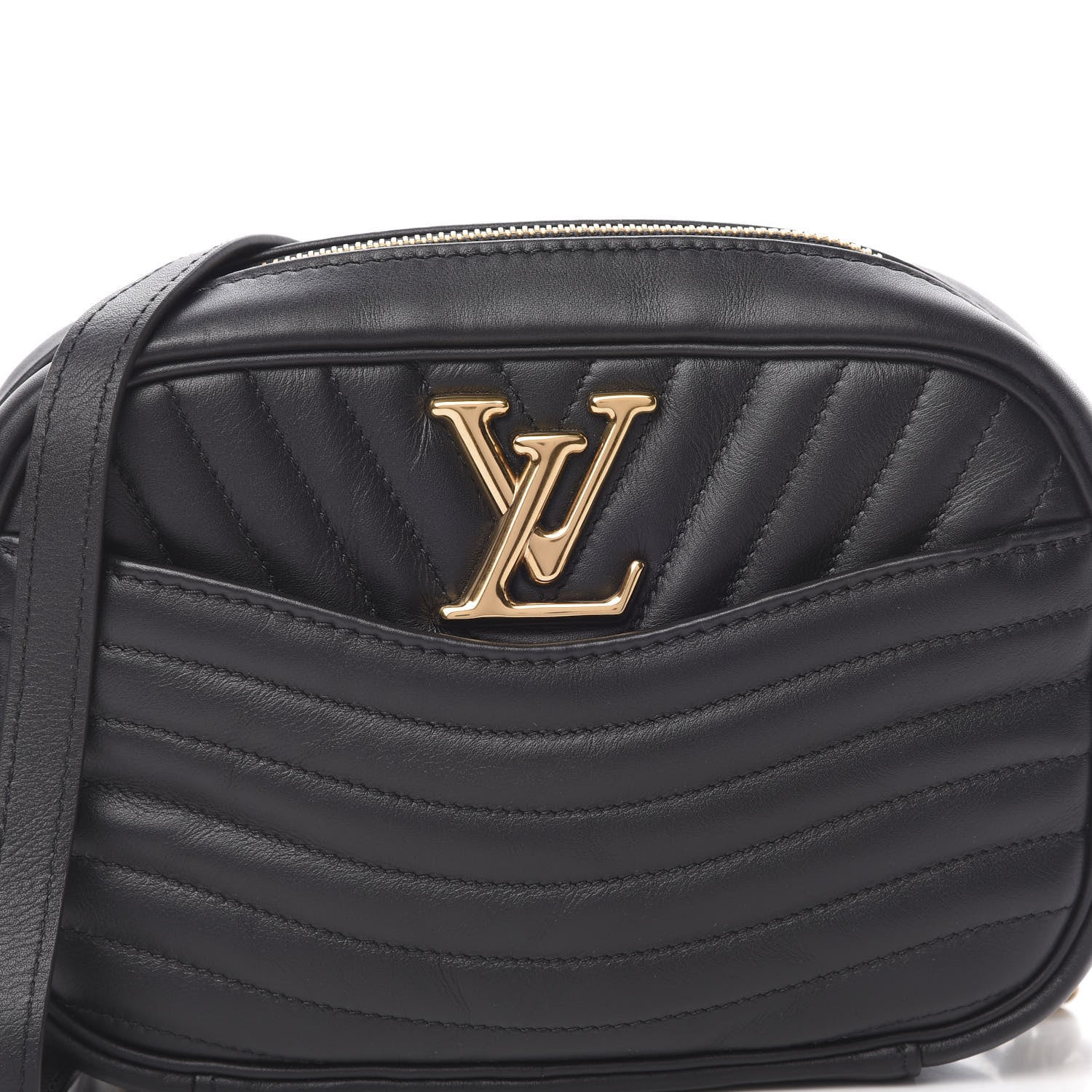 Louis Vuitton Calfskin New Wave Camera Bag Black 8 of 10
