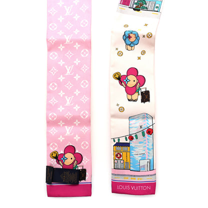 Louis Vuitton Silk Monogram Tokyo Vivienne Bandeau Pink 2 of 3