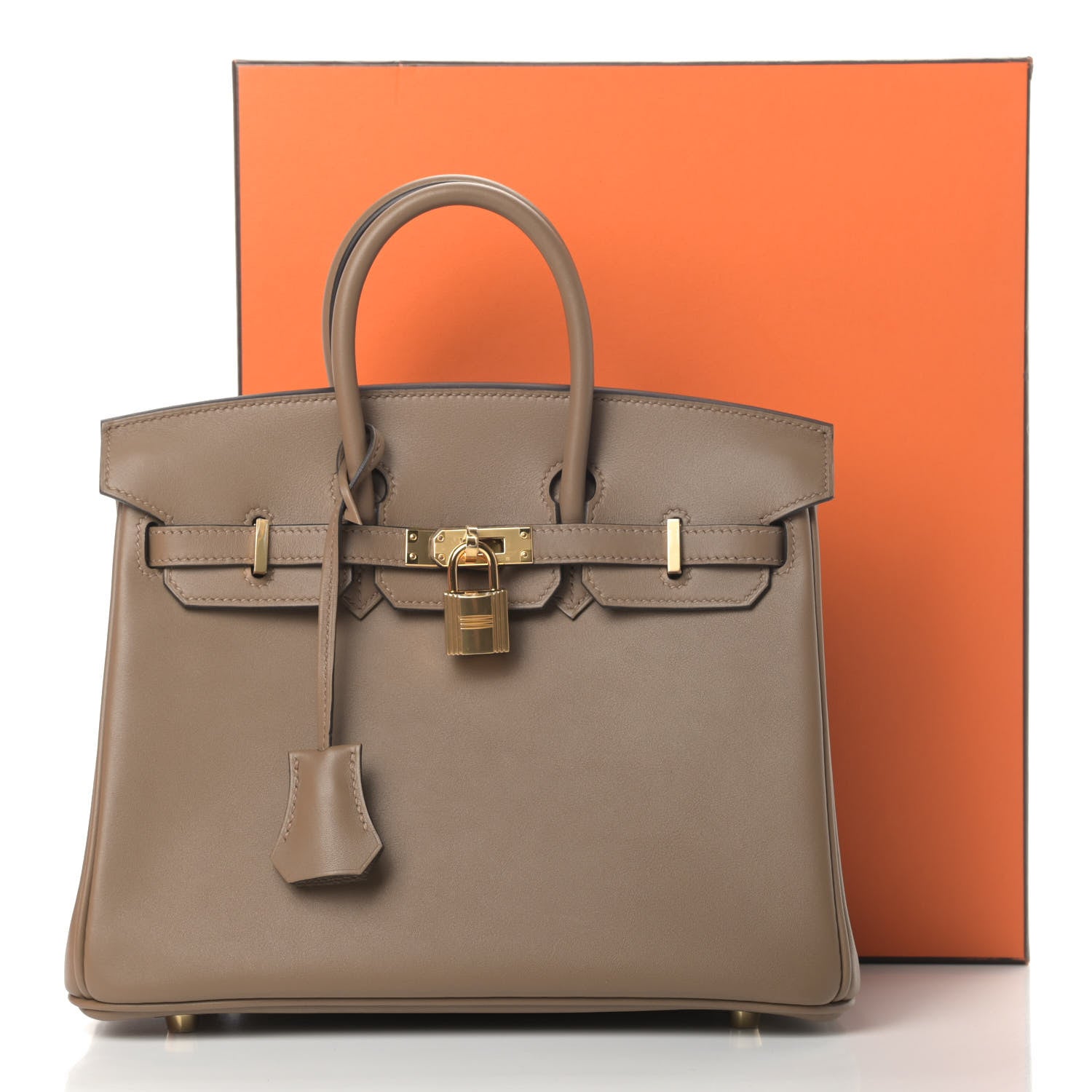 Hermes Veau Jonathan Birkin 25 Beige De Weimar 9 of 9