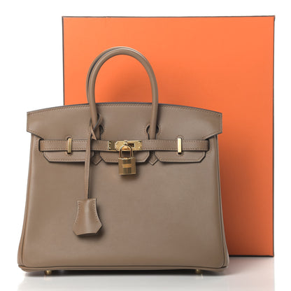 Hermes Veau Jonathan Birkin 25 Beige De Weimar 9 of 9