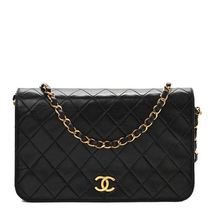 Chanel Lambskin Quilted Small Single Flap Bag Black 1 of 11