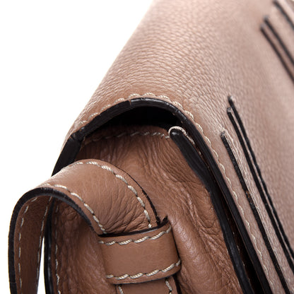 Chloe Calfskin Mini Marcie Round Crossbody Bag Nut 13 of 20