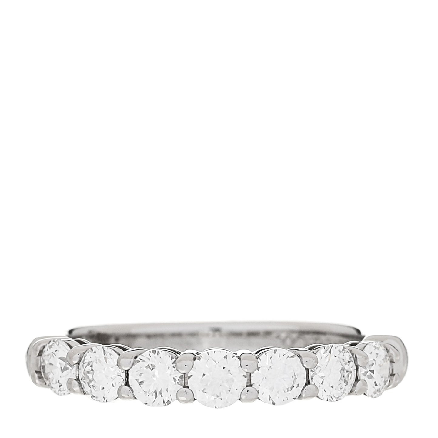 Platinum Diamond 3mm Tiffany Forever Half Circle Band Ring 46 3.75