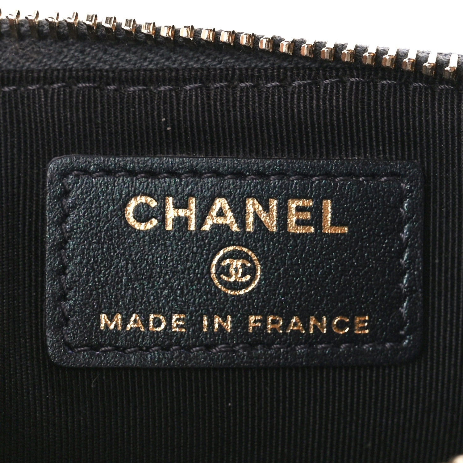 Chanel Iridescent Caviar Quilted Classic iPhone Pouch Black 6 of 11