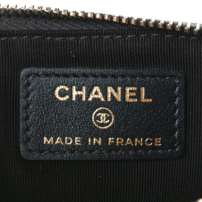 Chanel Iridescent Caviar Quilted Classic iPhone Pouch Black 6 of 11