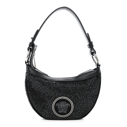 Versace Crystal Repeat Mini Hobo Black 1 of 10