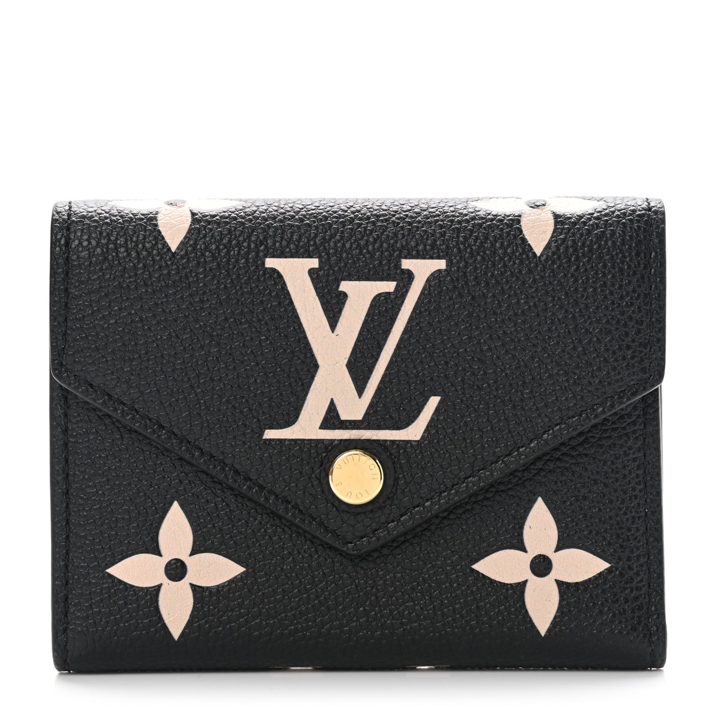 Empreinte Monogram Giant Victorine Wallet Black Beige