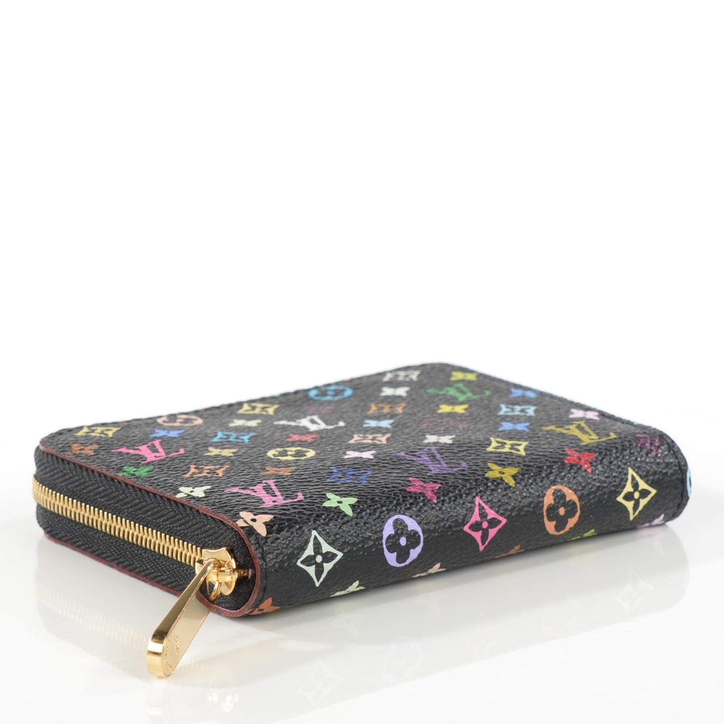 Monogram Multicolor Zippy Coin Purse Black Violet