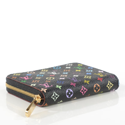 Louis Vuitton Monogram Multicolor Zippy Coin Purse Black Violet 4 of 8