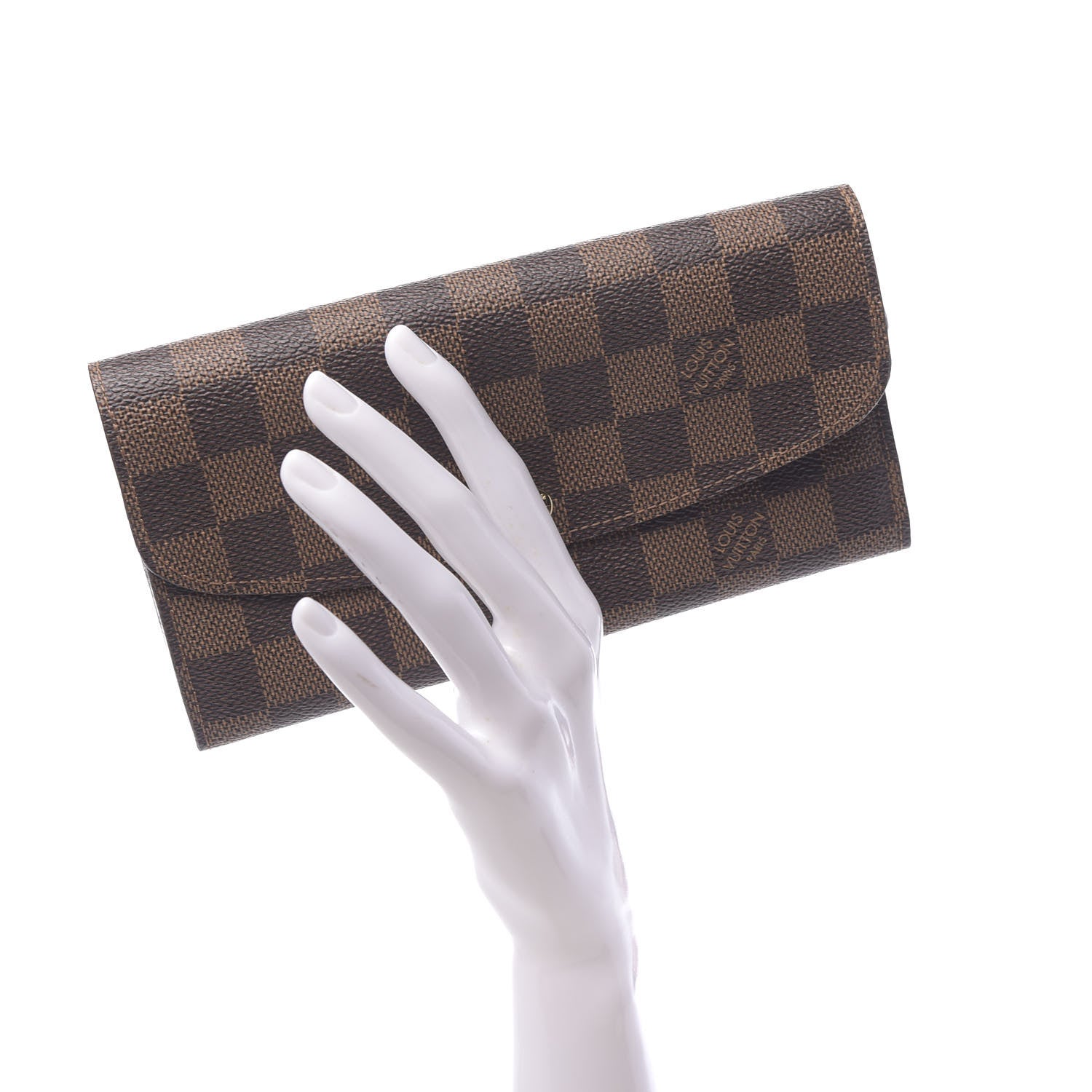Louis Vuitton Damier Ebene Emilie Wallet 2 of 7