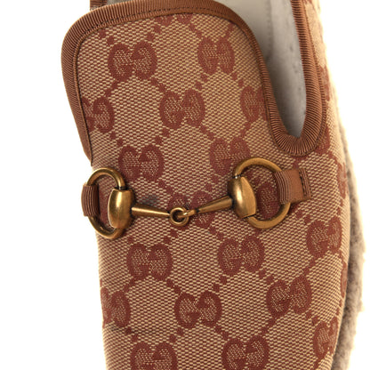Gucci GG Monogram Womens Fria Horsebit Loafers 36 Beige Ruggine 8 of 8