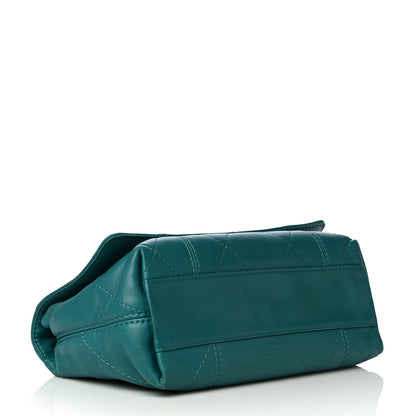 Chanel Lambskin Quilted Large Soft Touch Flap Green 5 of 20