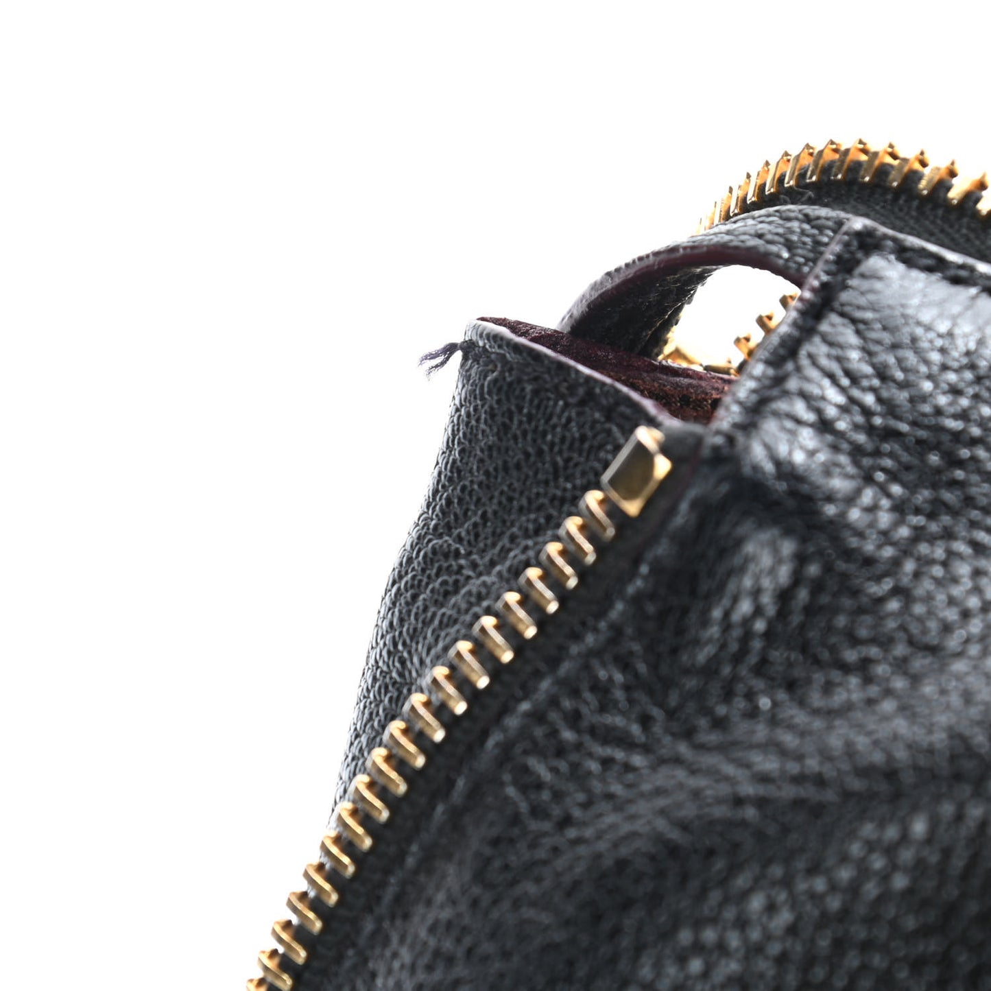 Goatskin Madras Zip Tote Black
