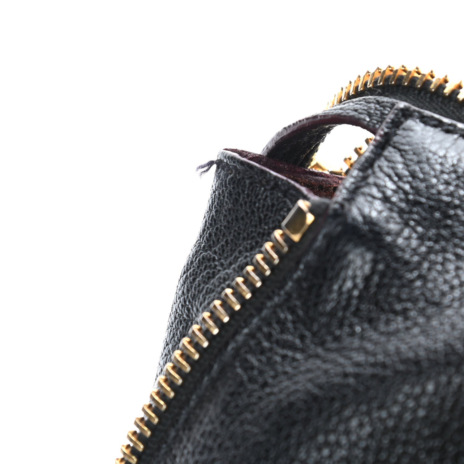 Miu Miu Goatskin Madras Zip Tote Black 6 of 8
