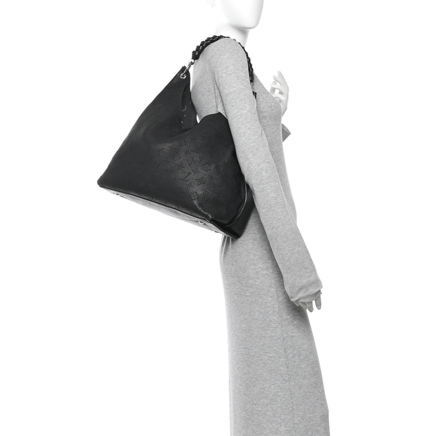 Louis Vuitton Mahina Carmel Hobo Black 2 of 9