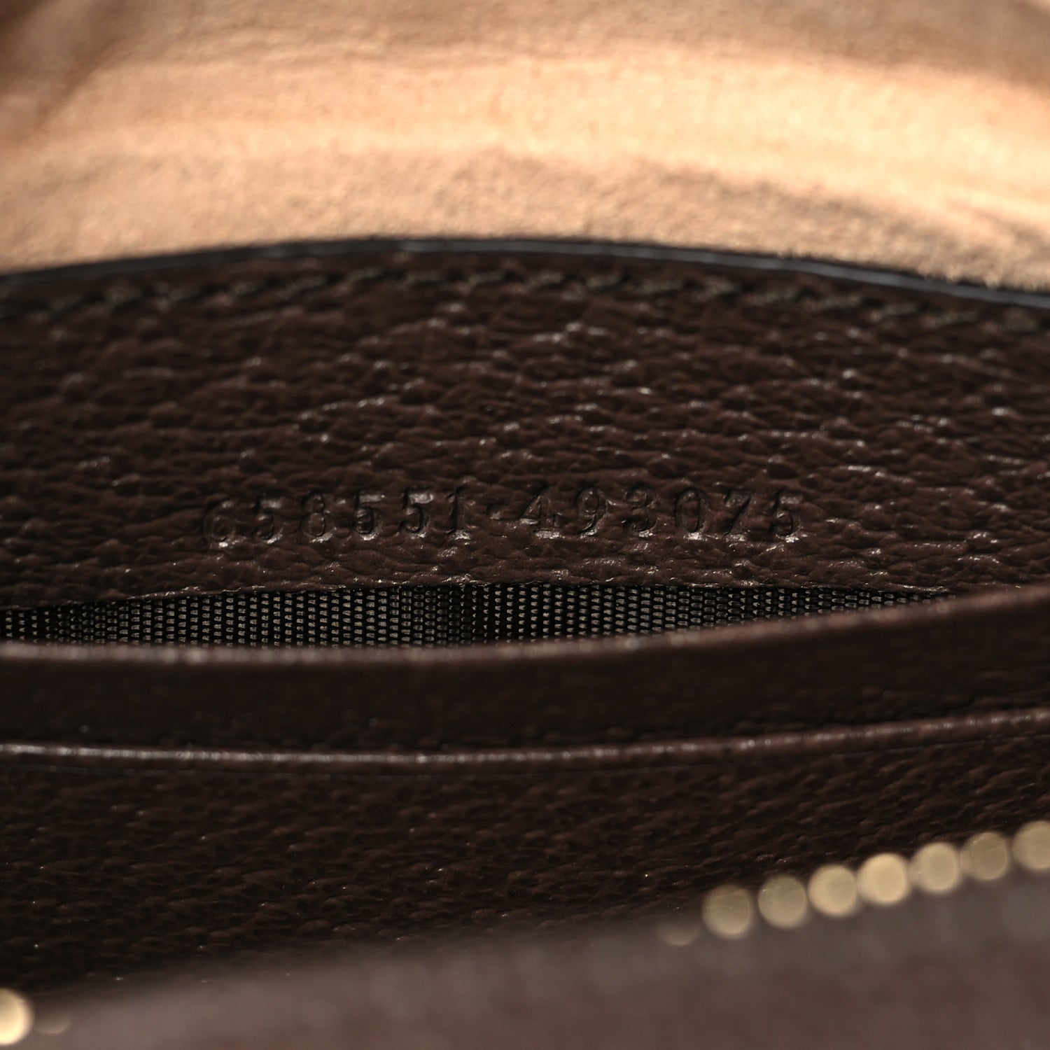 Gucci GG Supreme Monogram Textured Calfskin Web Mini Ophidia Half Moon Hobo Beige Ebony New Acero 6 of 9
